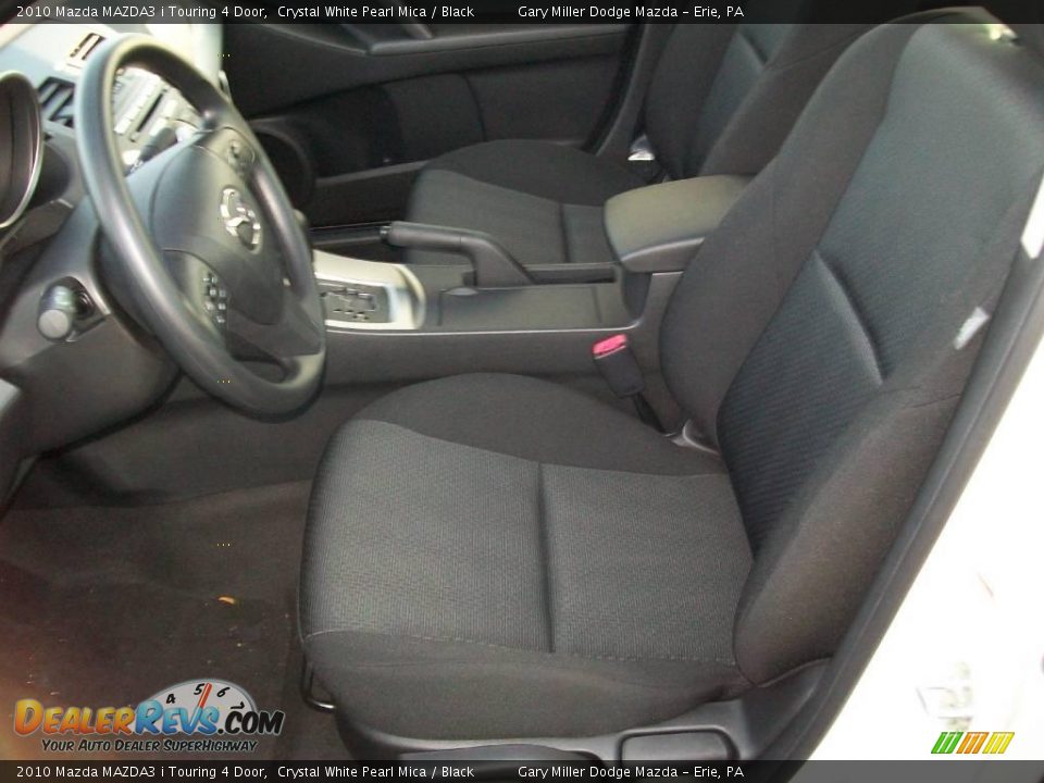 2010 Mazda MAZDA3 i Touring 4 Door Crystal White Pearl Mica / Black Photo #12