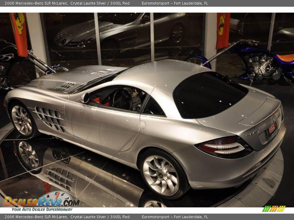 2006 Mercedes-Benz SLR McLaren Crystal Laurite Silver / 300SL Red Photo #5