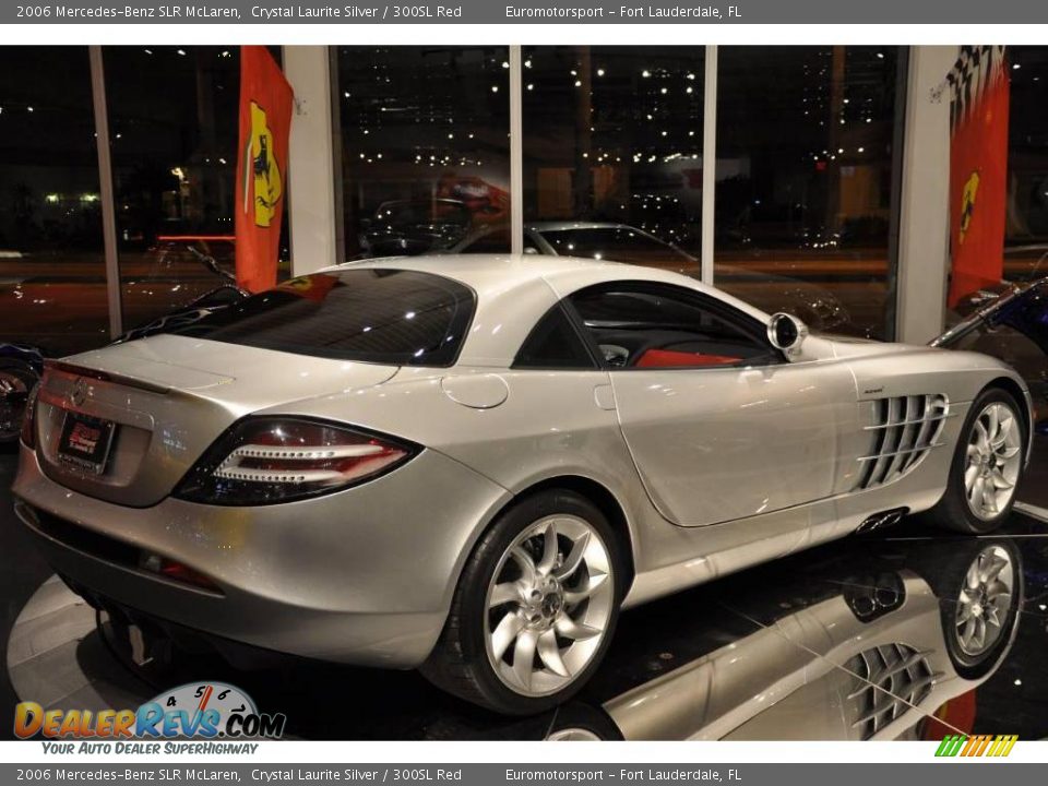 2006 Mercedes-Benz SLR McLaren Crystal Laurite Silver / 300SL Red Photo #7