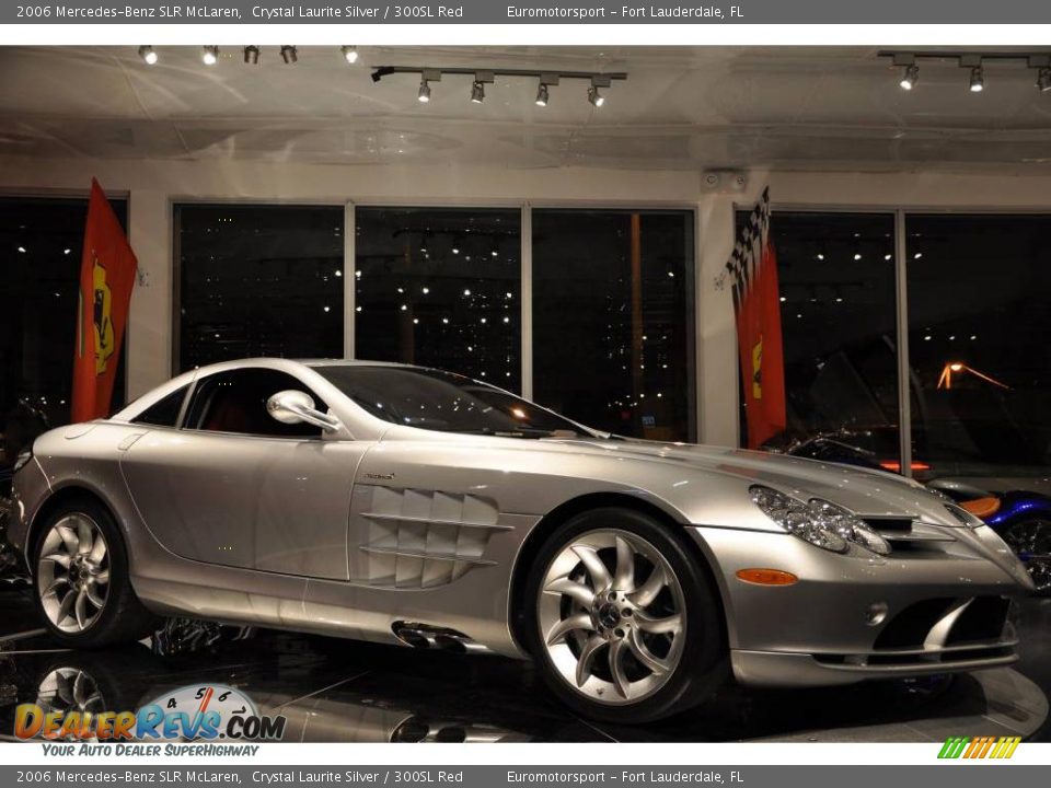 2006 Mercedes-Benz SLR McLaren Crystal Laurite Silver / 300SL Red Photo #10