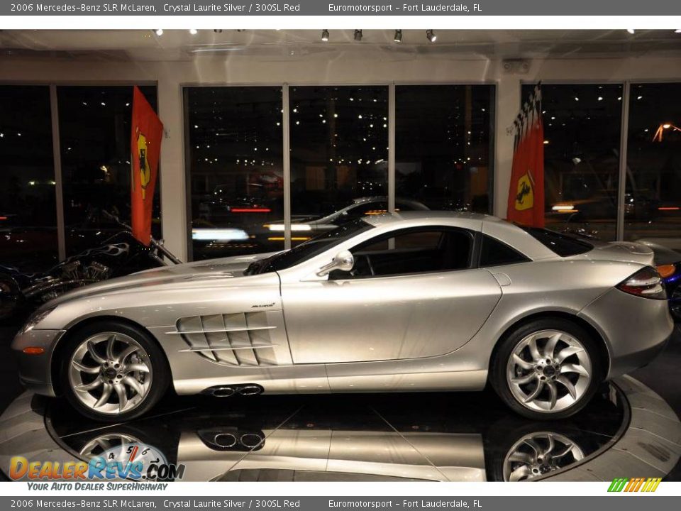 2006 Mercedes-Benz SLR McLaren Crystal Laurite Silver / 300SL Red Photo #14