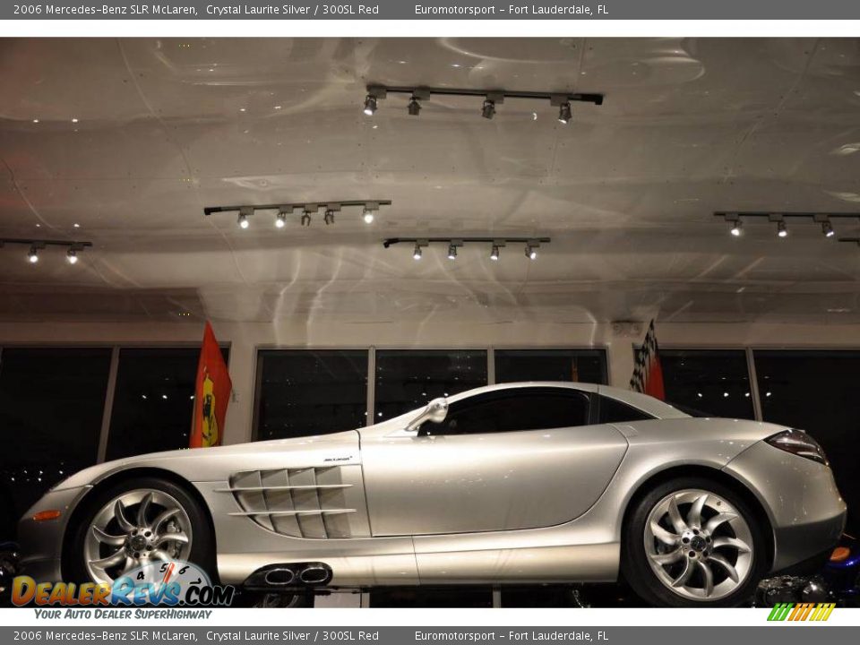 2006 Mercedes-Benz SLR McLaren Crystal Laurite Silver / 300SL Red Photo #16