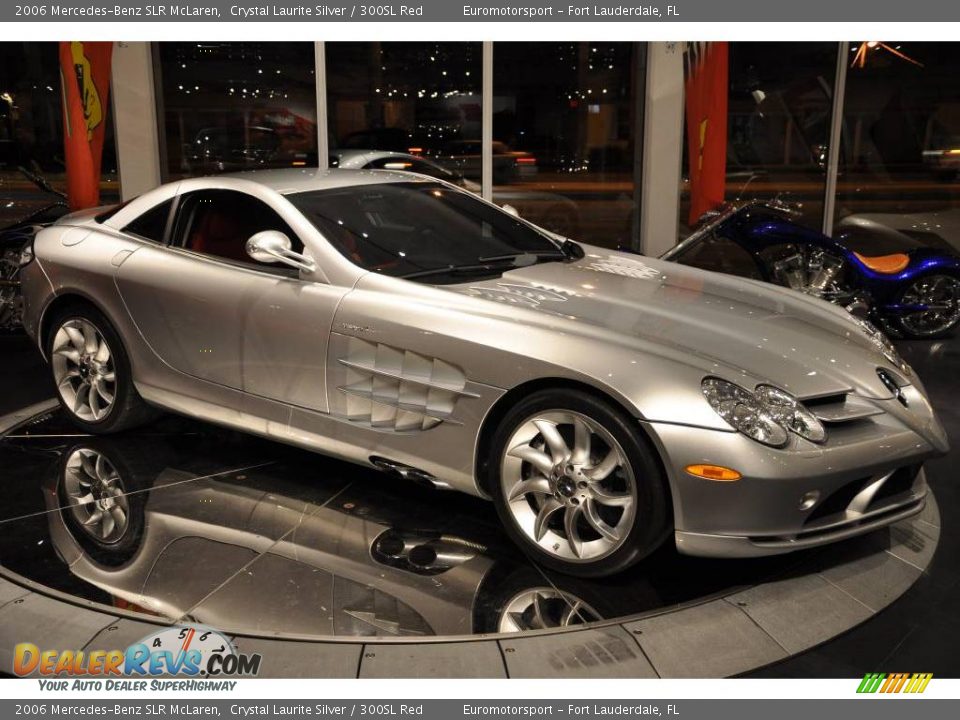 2006 Mercedes-Benz SLR McLaren Crystal Laurite Silver / 300SL Red Photo #17
