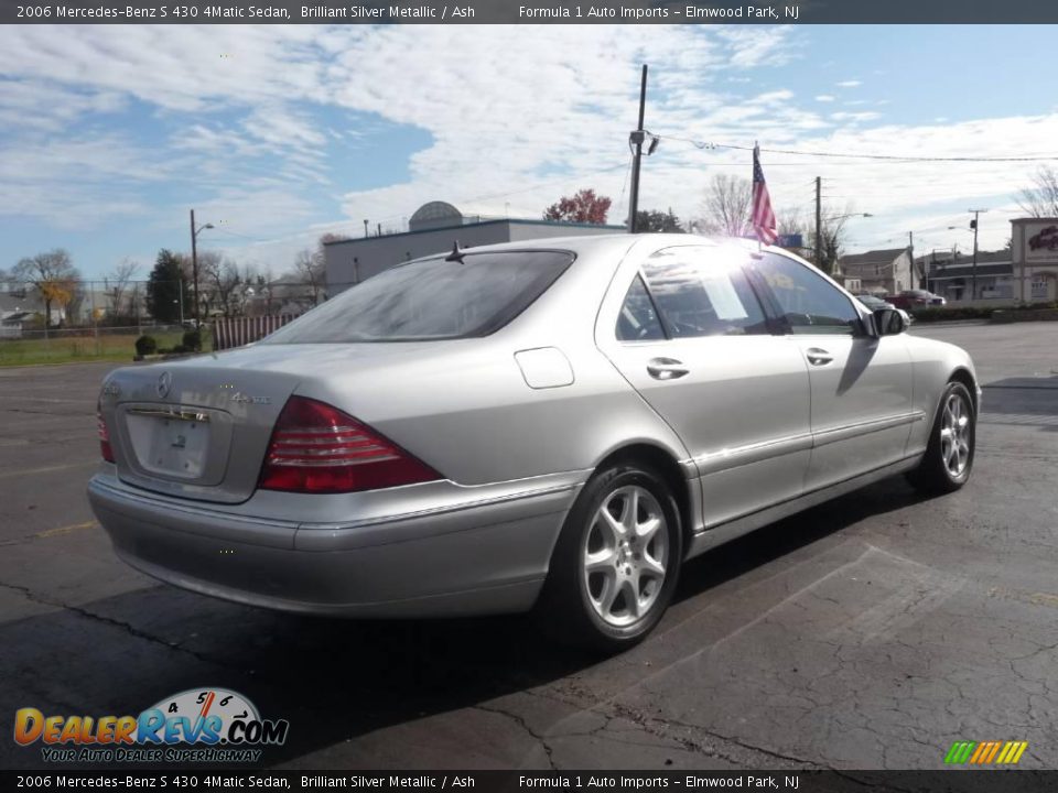 2006 Mercedes-Benz S 430 4Matic Sedan Brilliant Silver Metallic / Ash Photo #3