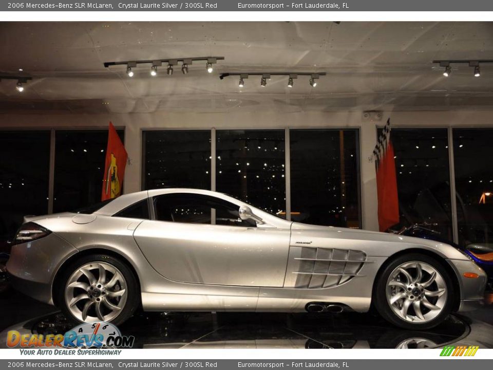 2006 Mercedes-Benz SLR McLaren Crystal Laurite Silver / 300SL Red Photo #28
