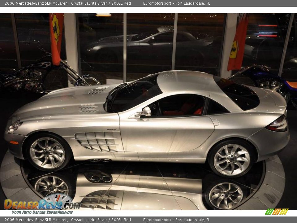 2006 Mercedes-Benz SLR McLaren Crystal Laurite Silver / 300SL Red Photo #31