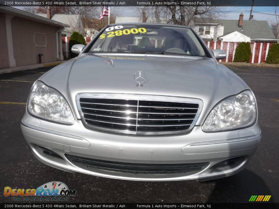 2006 Mercedes-Benz S 430 4Matic Sedan Brilliant Silver Metallic / Ash Photo #14