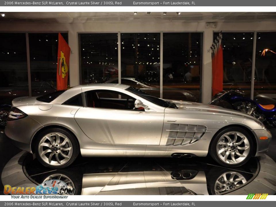 2006 Mercedes-Benz SLR McLaren Crystal Laurite Silver / 300SL Red Photo #36