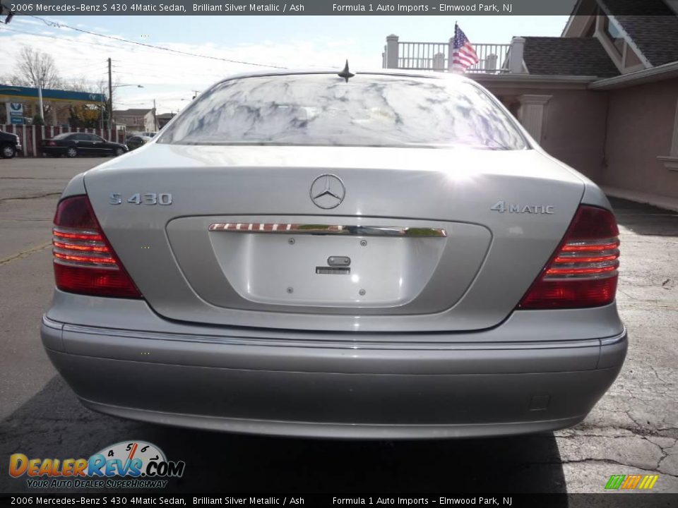 2006 Mercedes-Benz S 430 4Matic Sedan Brilliant Silver Metallic / Ash Photo #15