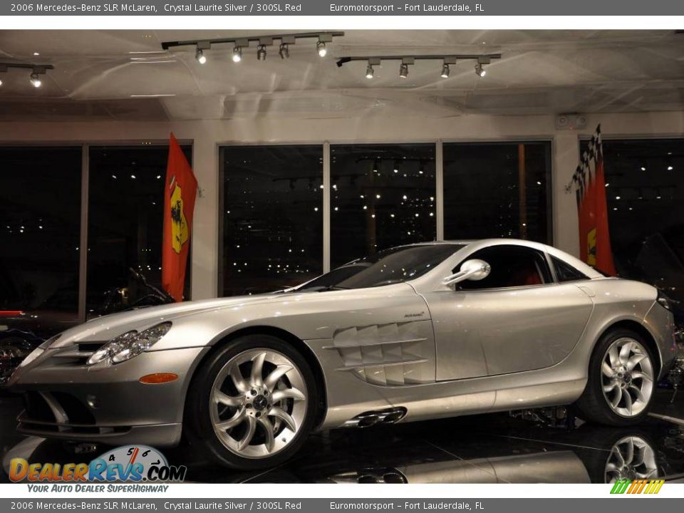 2006 Mercedes-Benz SLR McLaren Crystal Laurite Silver / 300SL Red Photo #37