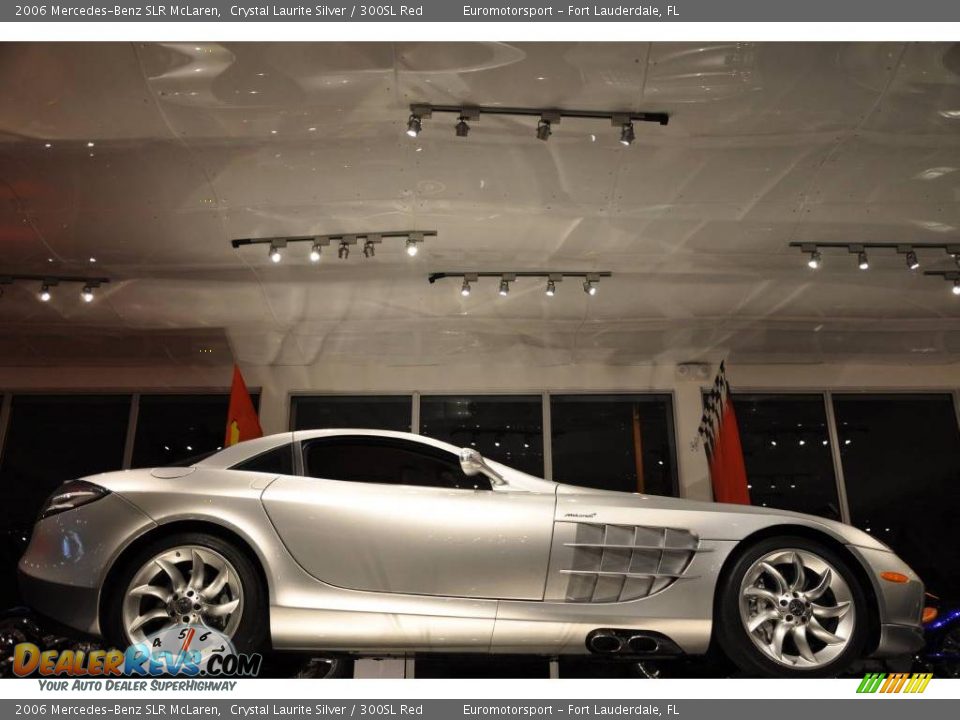 2006 Mercedes-Benz SLR McLaren Crystal Laurite Silver / 300SL Red Photo #38