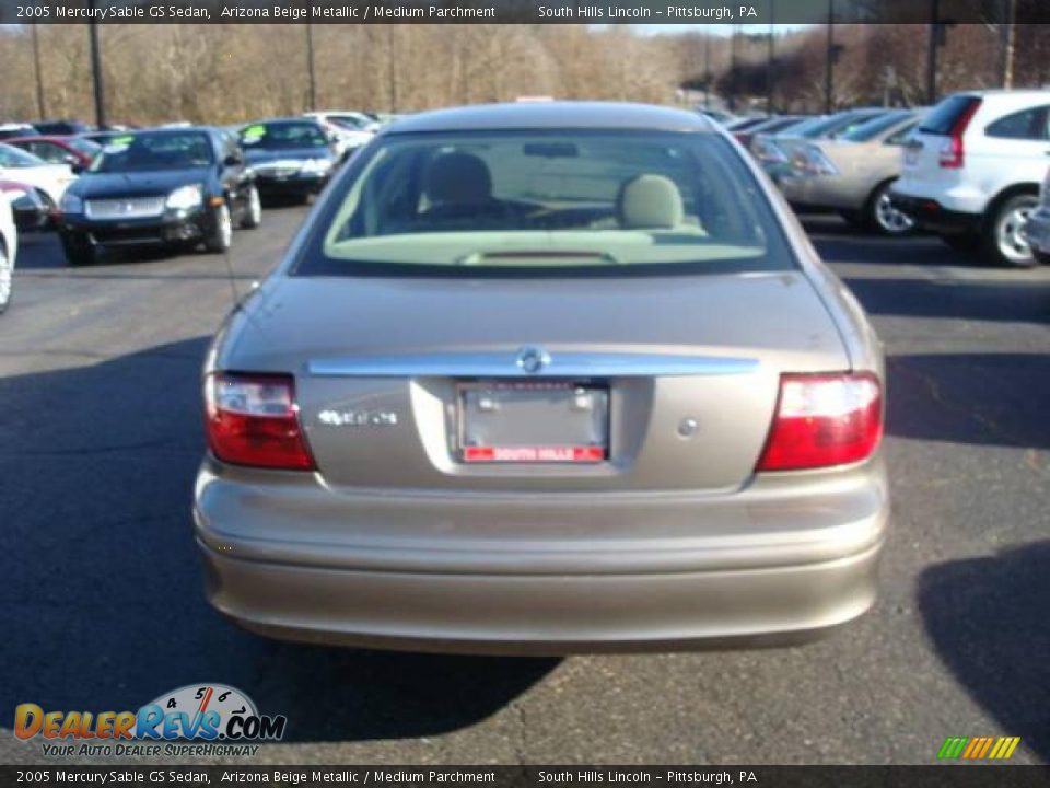 2005 Mercury Sable GS Sedan Arizona Beige Metallic / Medium Parchment Photo #3