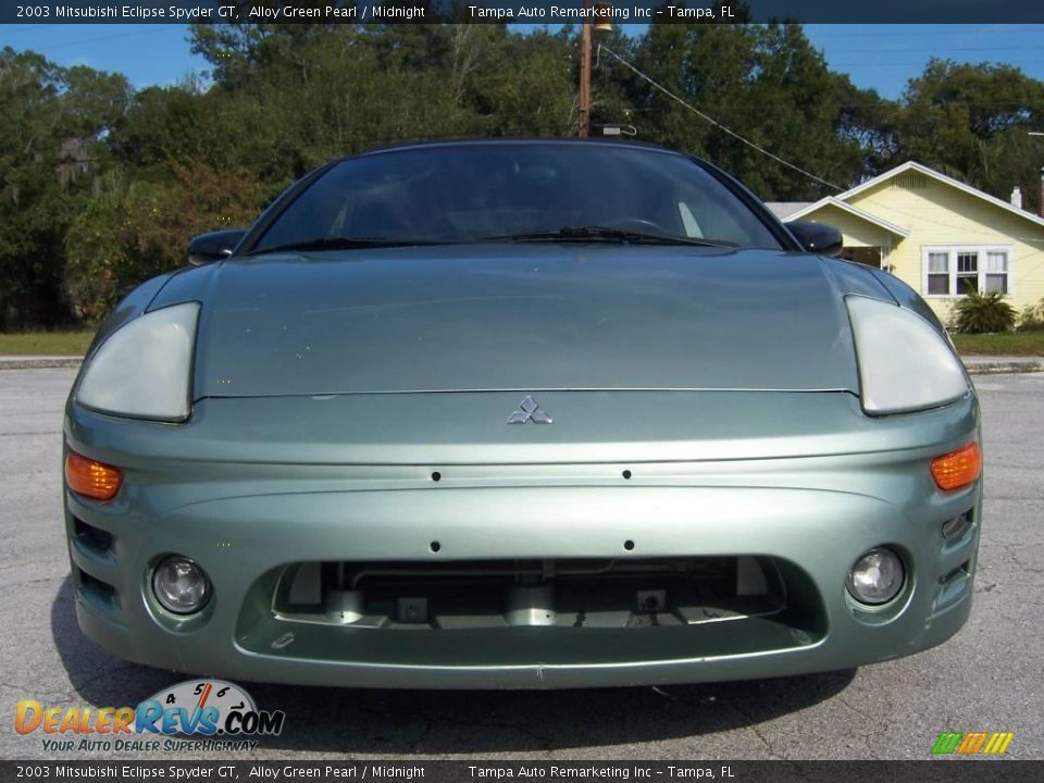 2003 Mitsubishi Eclipse Spyder GT Alloy Green Pearl / Midnight Photo #1