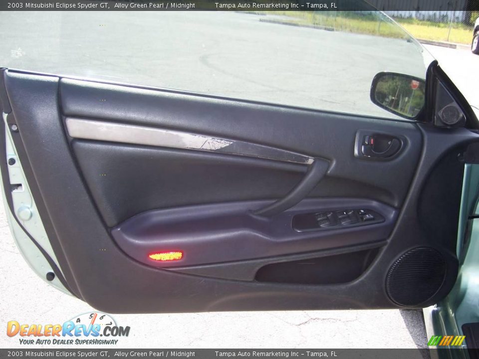 2003 Mitsubishi Eclipse Spyder GT Alloy Green Pearl / Midnight Photo #18