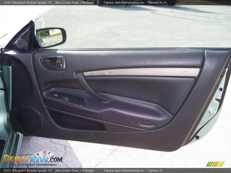 2003 Mitsubishi Eclipse Spyder GT Alloy Green Pearl / Midnight Photo #19