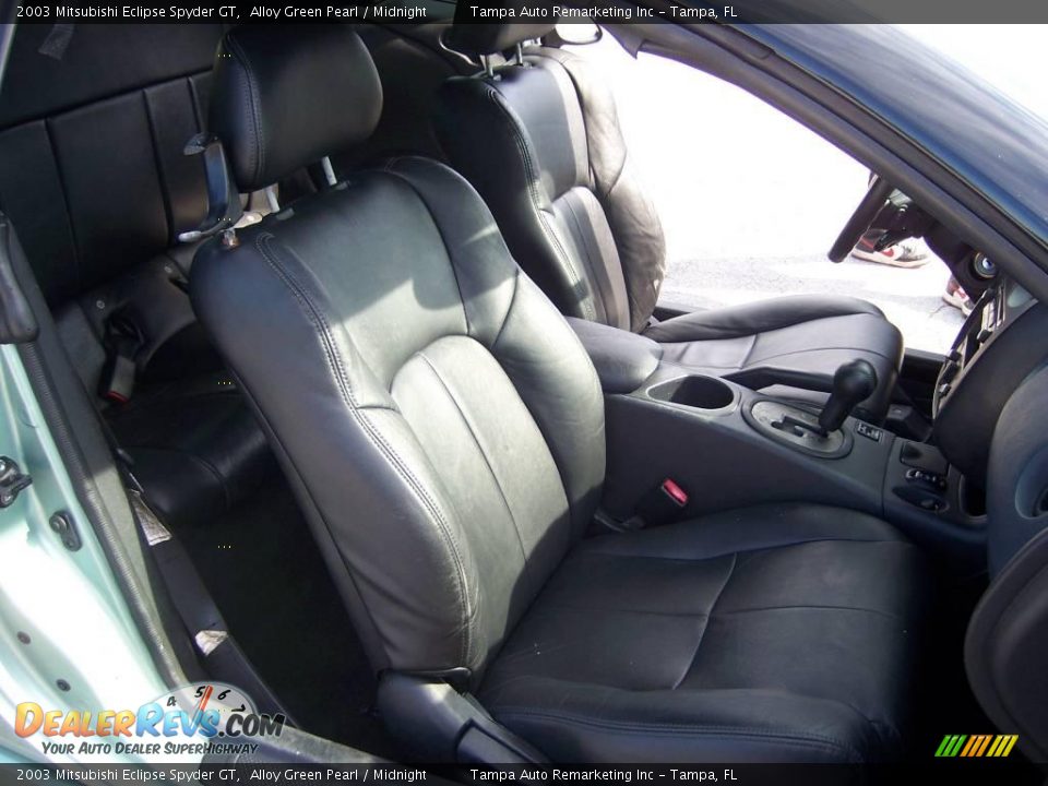 2003 Mitsubishi Eclipse Spyder GT Alloy Green Pearl / Midnight Photo #22