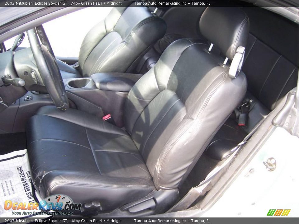 2003 Mitsubishi Eclipse Spyder GT Alloy Green Pearl / Midnight Photo #23