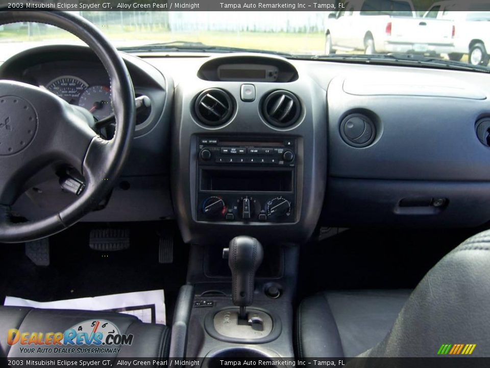 2003 Mitsubishi Eclipse Spyder GT Alloy Green Pearl / Midnight Photo #25
