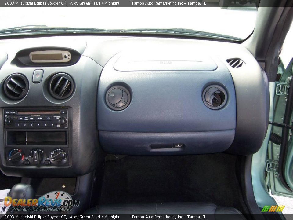 2003 Mitsubishi Eclipse Spyder GT Alloy Green Pearl / Midnight Photo #26