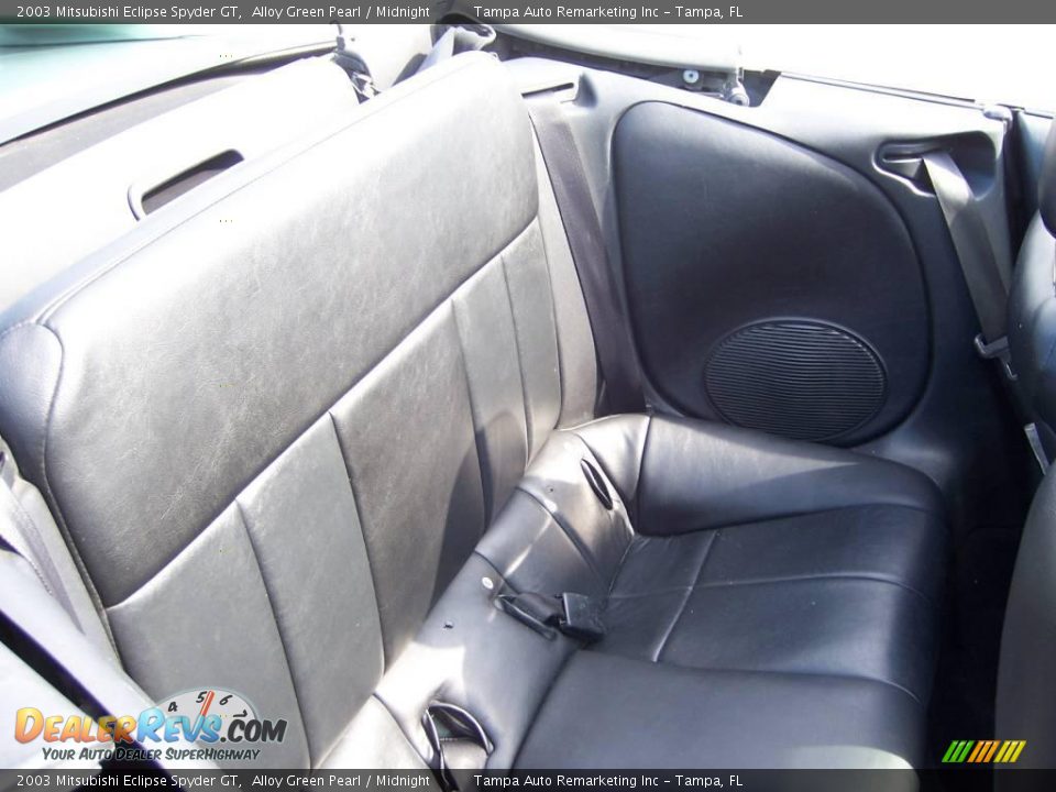 2003 Mitsubishi Eclipse Spyder GT Alloy Green Pearl / Midnight Photo #35