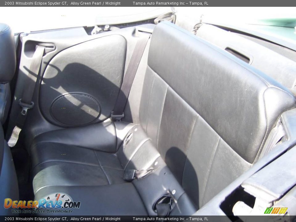 2003 Mitsubishi Eclipse Spyder GT Alloy Green Pearl / Midnight Photo #36