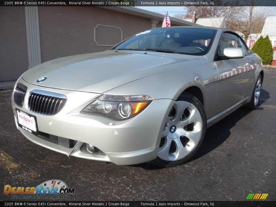 2005 BMW 6 Series 645i Convertible Mineral Silver Metallic / Cream Beige Photo #1