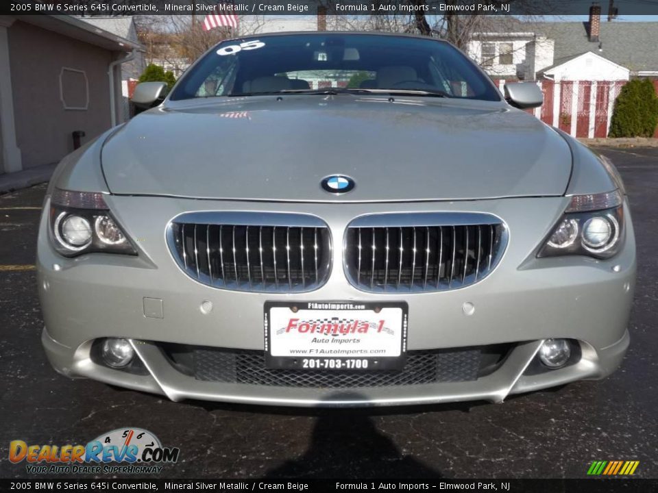 2005 BMW 6 Series 645i Convertible Mineral Silver Metallic / Cream Beige Photo #2