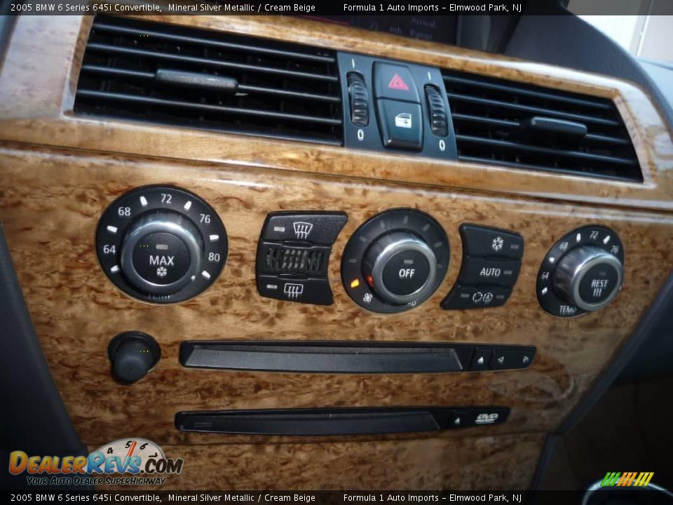 2005 BMW 6 Series 645i Convertible Mineral Silver Metallic / Cream Beige Photo #13
