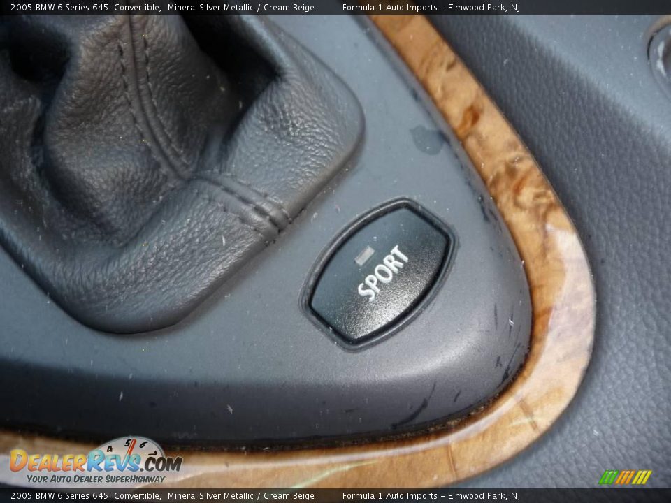2005 BMW 6 Series 645i Convertible Mineral Silver Metallic / Cream Beige Photo #16