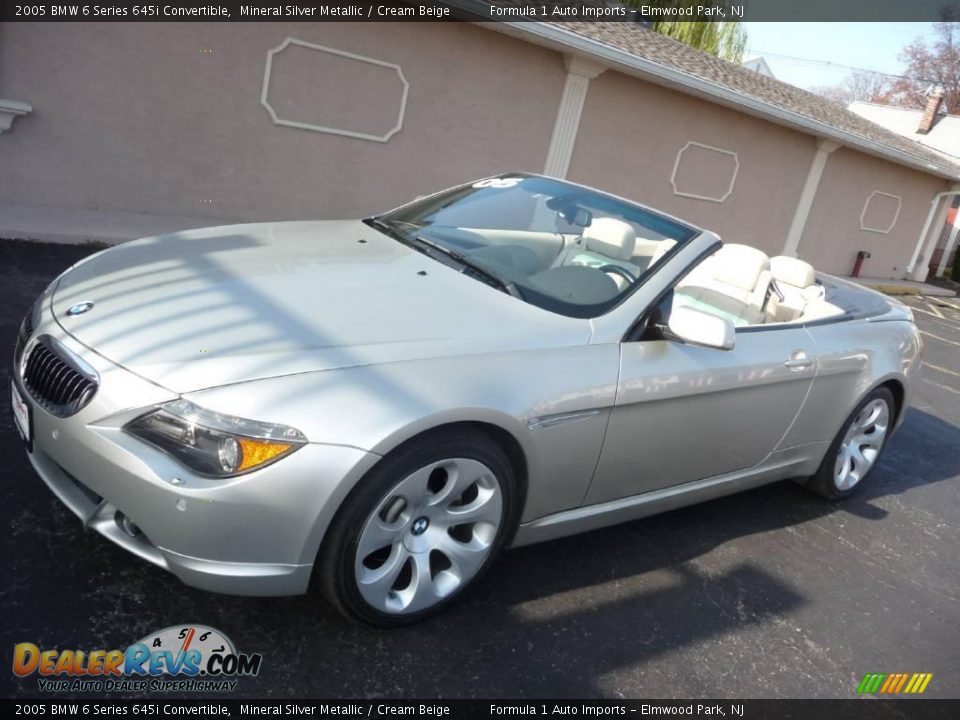 2005 BMW 6 Series 645i Convertible Mineral Silver Metallic / Cream Beige Photo #18