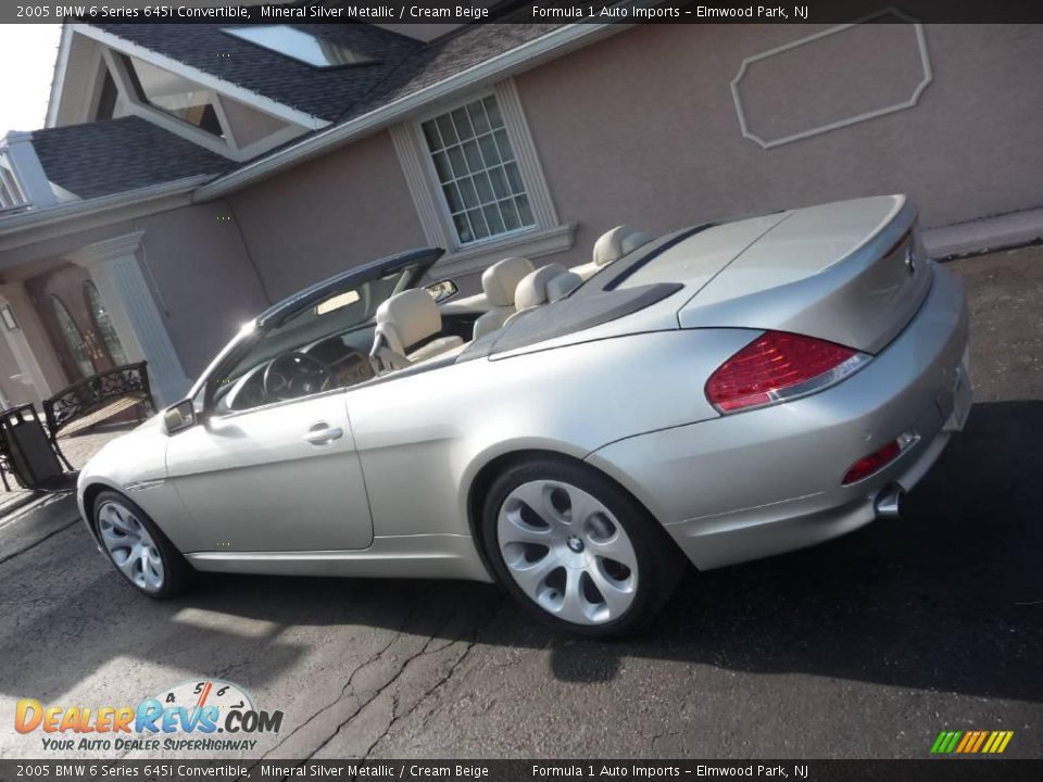 2005 BMW 6 Series 645i Convertible Mineral Silver Metallic / Cream Beige Photo #19