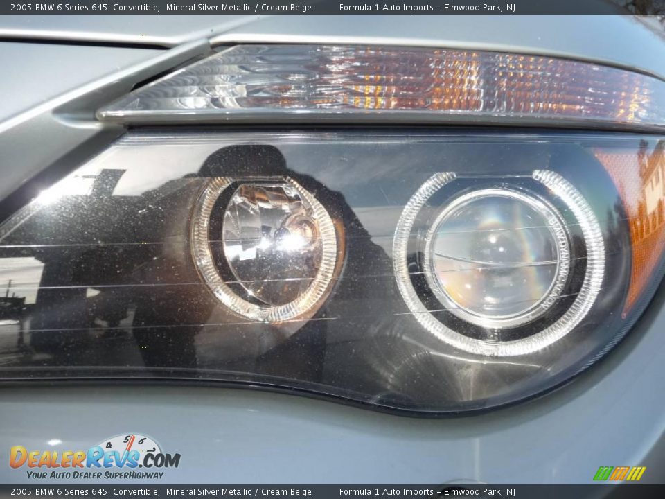 2005 BMW 6 Series 645i Convertible Mineral Silver Metallic / Cream Beige Photo #22