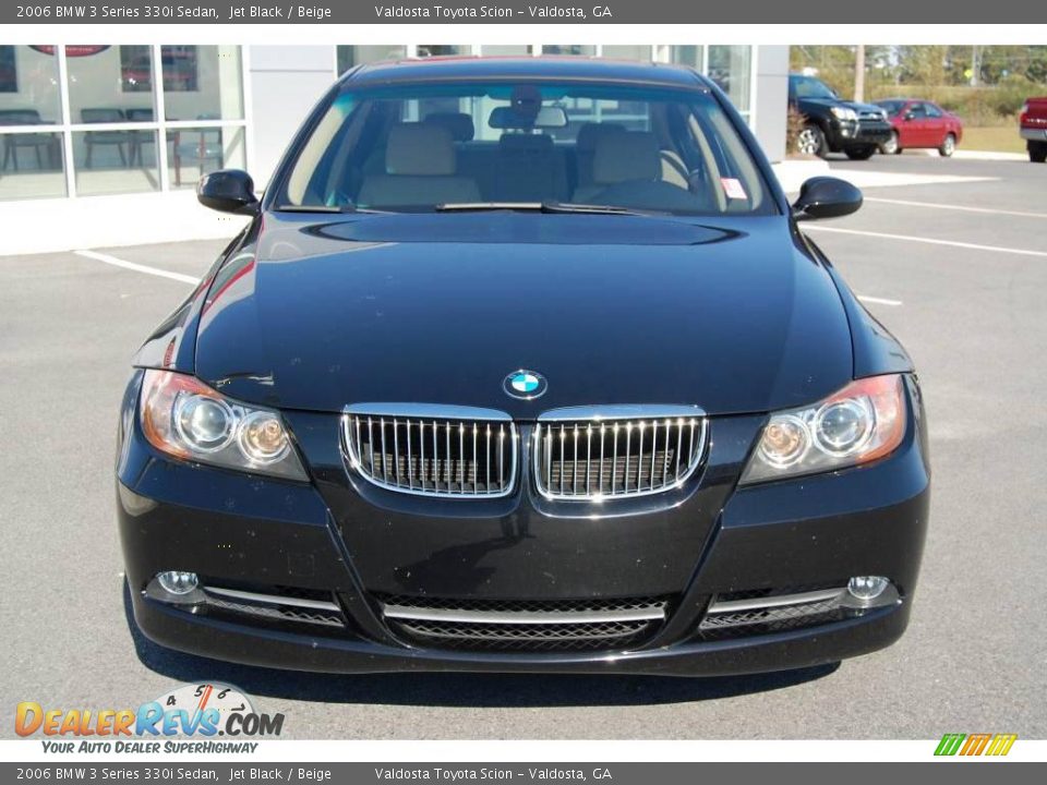 2006 BMW 3 Series 330i Sedan Jet Black / Beige Photo #2