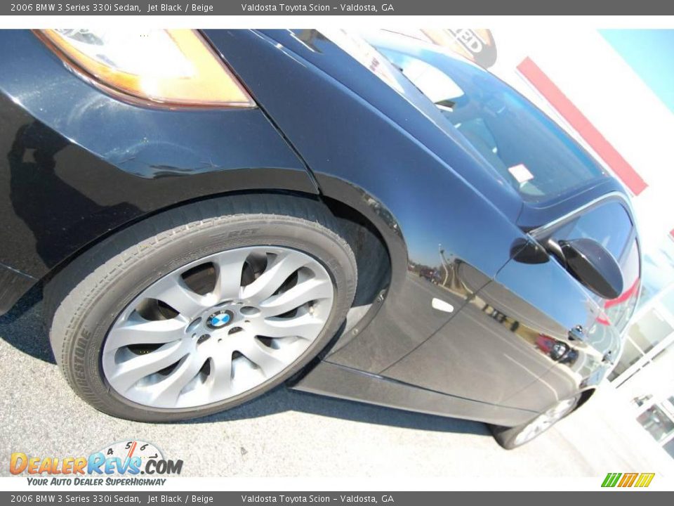 2006 BMW 3 Series 330i Sedan Jet Black / Beige Photo #3