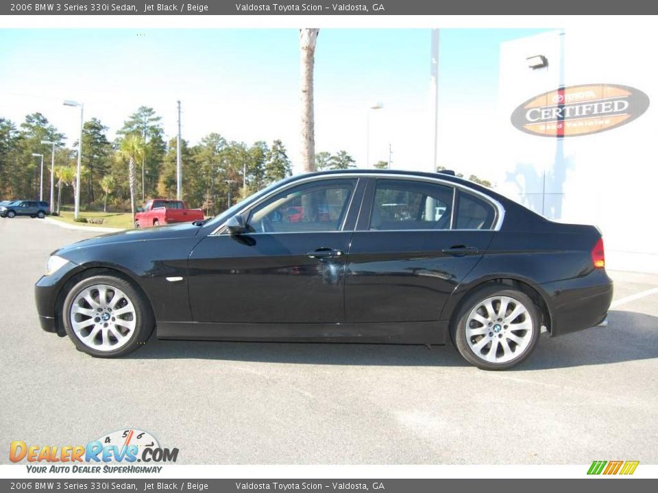 2006 BMW 3 Series 330i Sedan Jet Black / Beige Photo #4