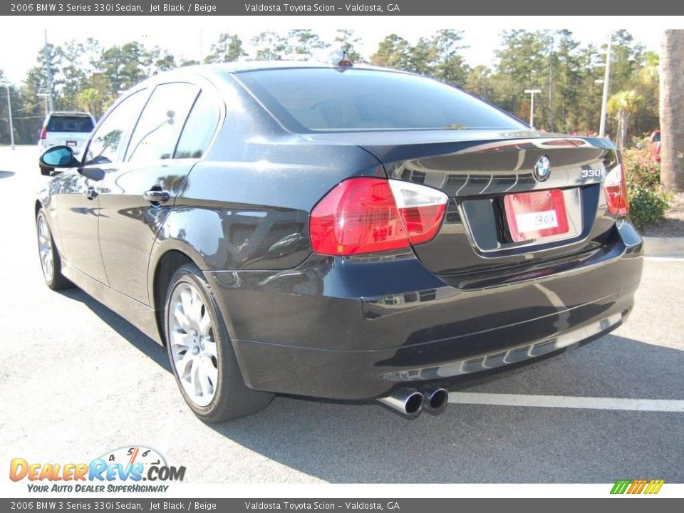 2006 BMW 3 Series 330i Sedan Jet Black / Beige Photo #5