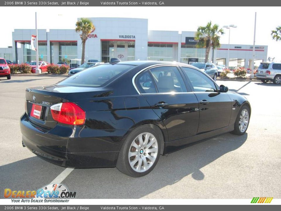 2006 BMW 3 Series 330i Sedan Jet Black / Beige Photo #6