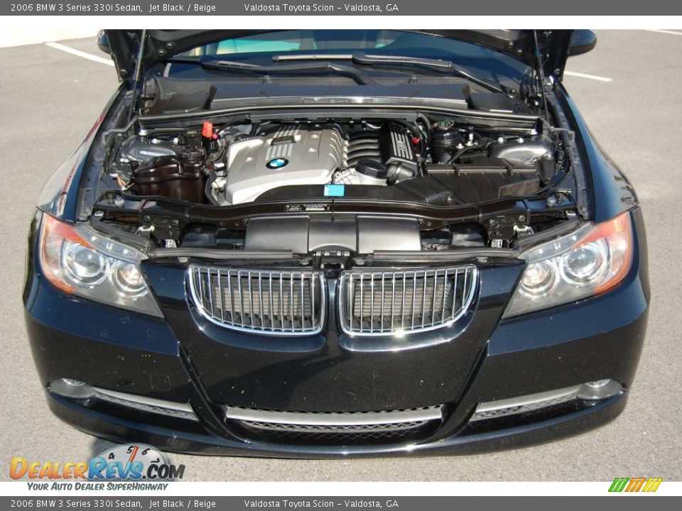 2006 BMW 3 Series 330i Sedan Jet Black / Beige Photo #7