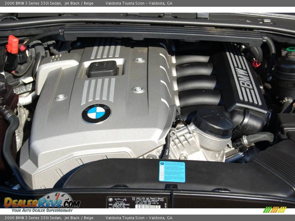 2006 BMW 3 Series 330i Sedan Jet Black / Beige Photo #8