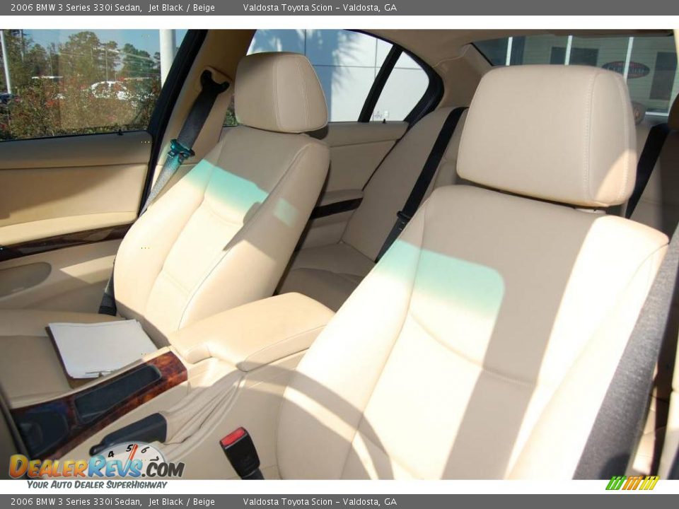 2006 BMW 3 Series 330i Sedan Jet Black / Beige Photo #9