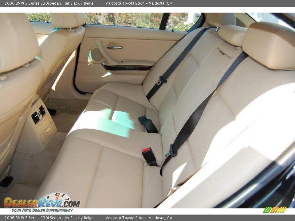 2006 BMW 3 Series 330i Sedan Jet Black / Beige Photo #18