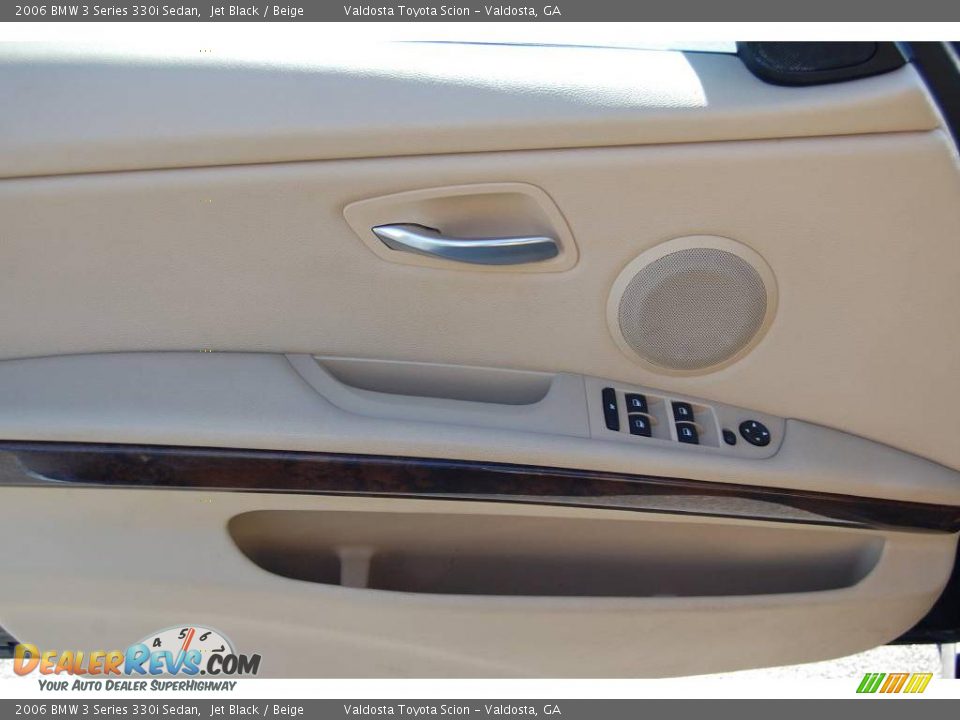 2006 BMW 3 Series 330i Sedan Jet Black / Beige Photo #19