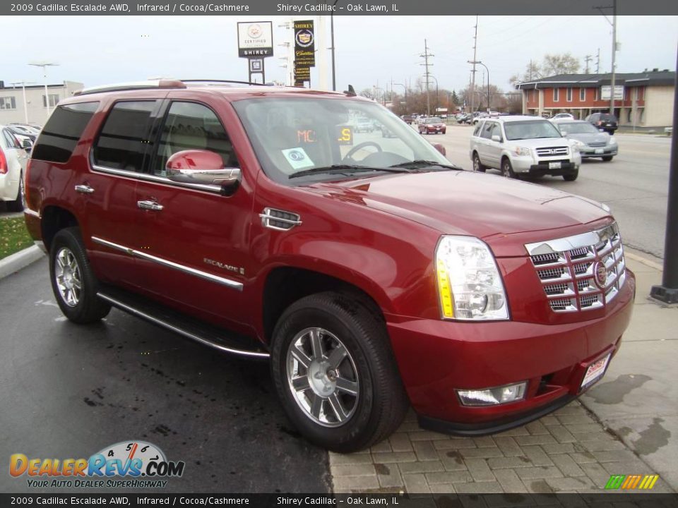 2009 Cadillac Escalade AWD Infrared / Cocoa/Cashmere Photo #3