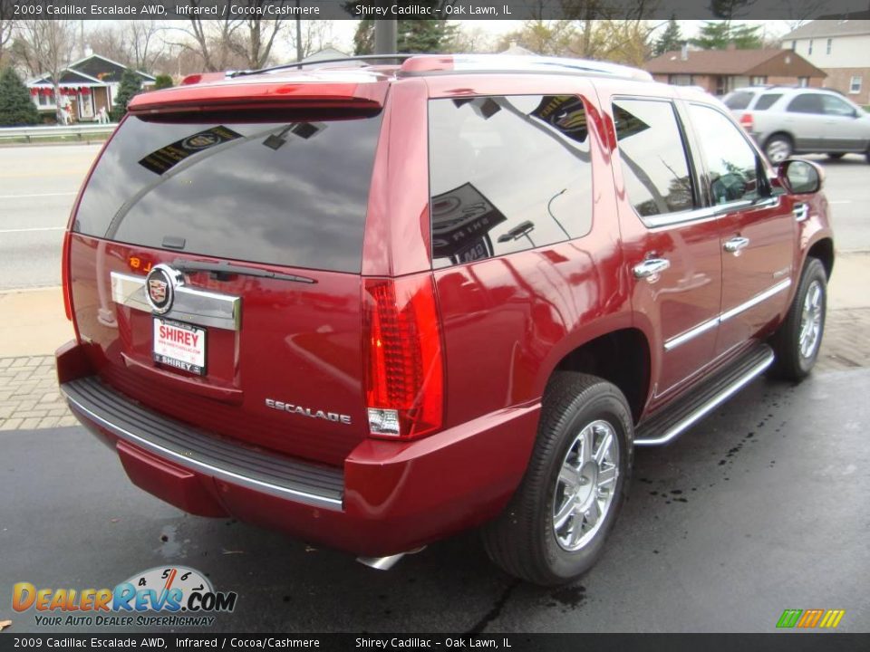 2009 Cadillac Escalade AWD Infrared / Cocoa/Cashmere Photo #4