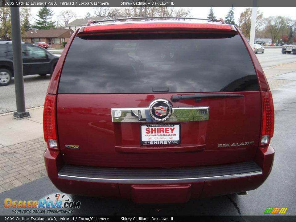 2009 Cadillac Escalade AWD Infrared / Cocoa/Cashmere Photo #5