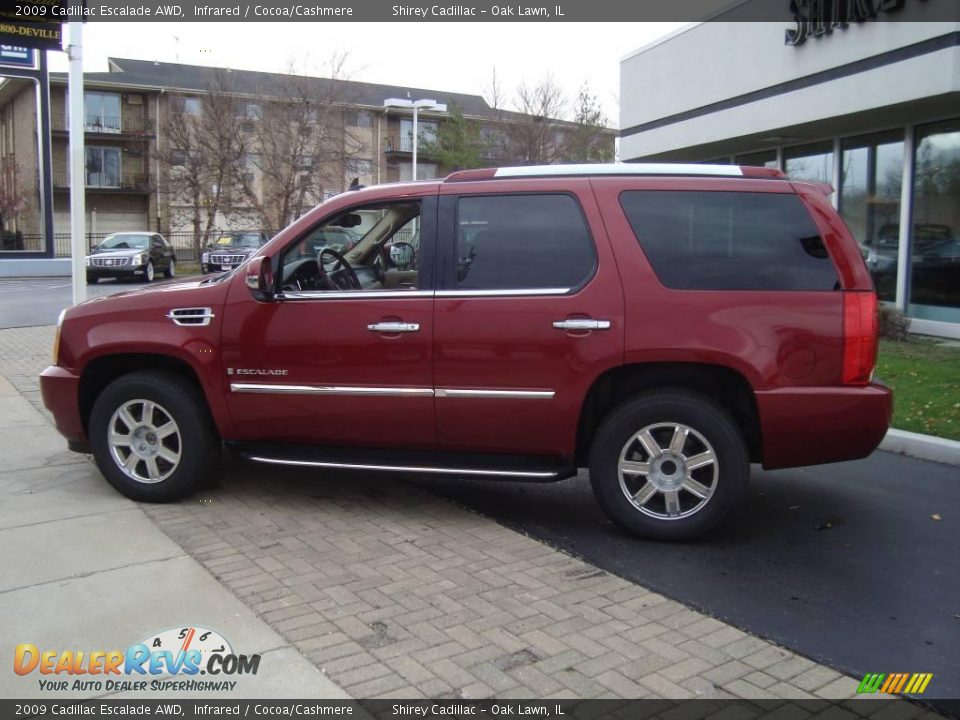 2009 Cadillac Escalade AWD Infrared / Cocoa/Cashmere Photo #7