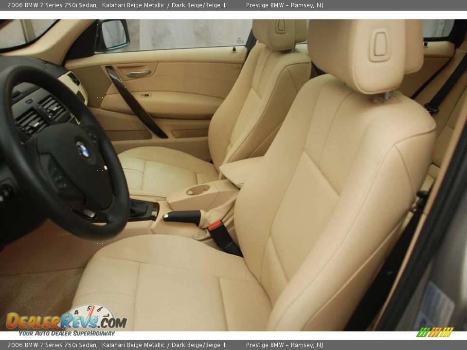 2006 BMW 7 Series 750i Sedan Kalahari Beige Metallic / Dark Beige/Beige III Photo #4