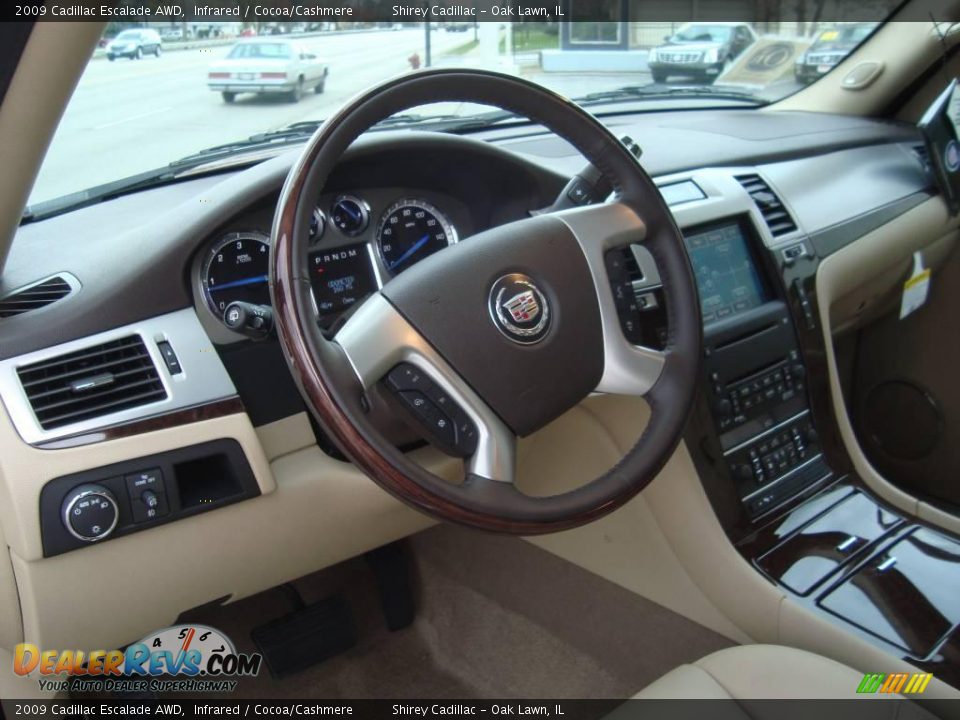 2009 Cadillac Escalade AWD Infrared / Cocoa/Cashmere Photo #9