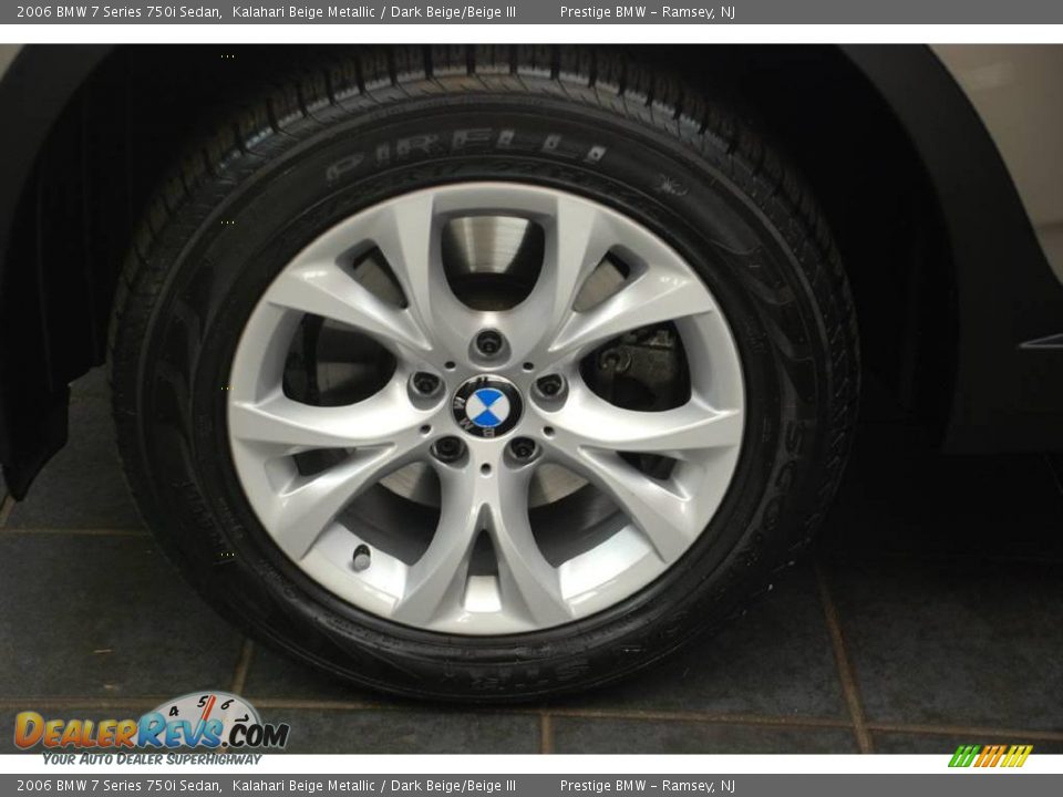 2006 BMW 7 Series 750i Sedan Kalahari Beige Metallic / Dark Beige/Beige III Photo #7