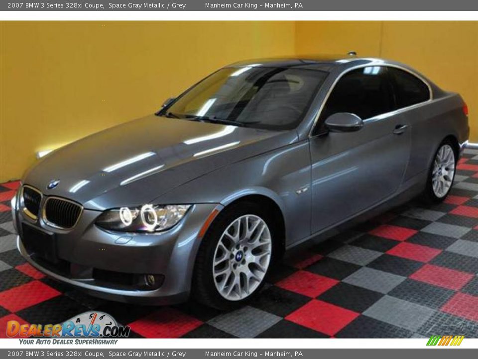 2007 BMW 3 Series 328xi Coupe Space Gray Metallic / Grey Photo #3